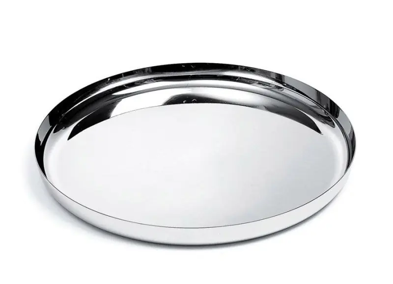Alessi JM14 Okrągła Taca do Serwowania 35 cm Polerowana Bezpieczne zakupy