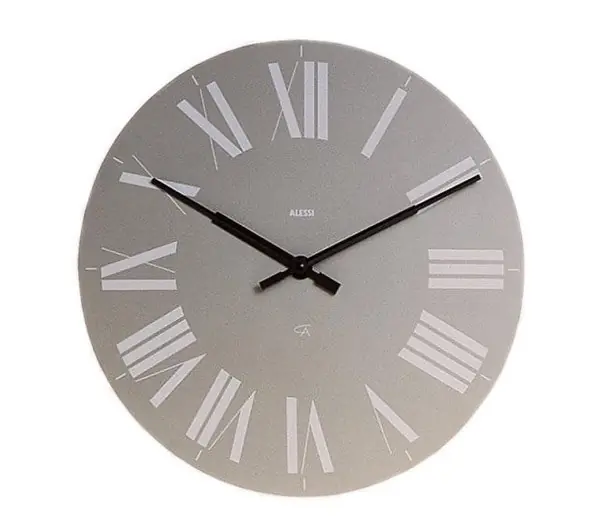Alessi FIRENZE Zegar Ścienny - Szary Oferta