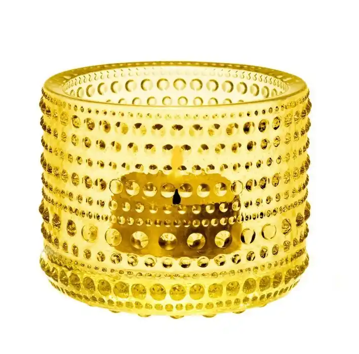 Iittala KASTEHELMI Świecznik Tealight / Żółty Najlepsza cena