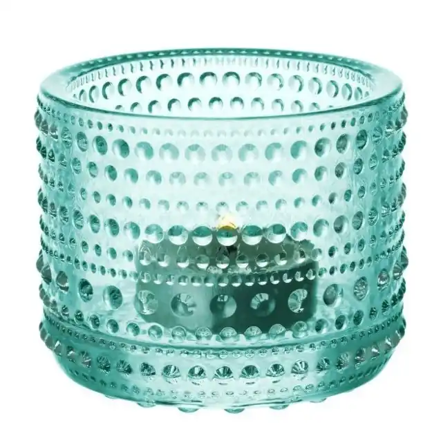 Sprawdź teraz Iittala KASTEHELMI Świecznik Tealight / Turkusowy