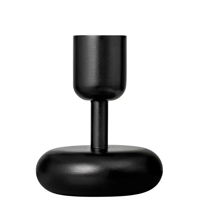 Popularny Iittala NAPPULA Świecznik Niski / Czarny