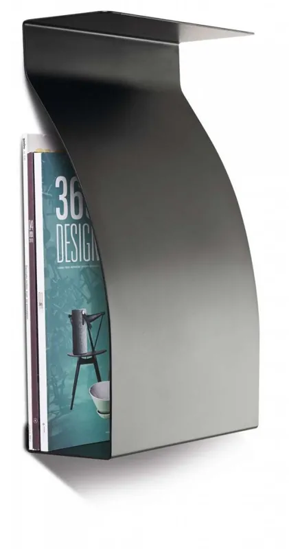 Nuance NORDIC Gazetnik - Półka Ścienna z Uchwytem na Gazety - Czarna Super okazja