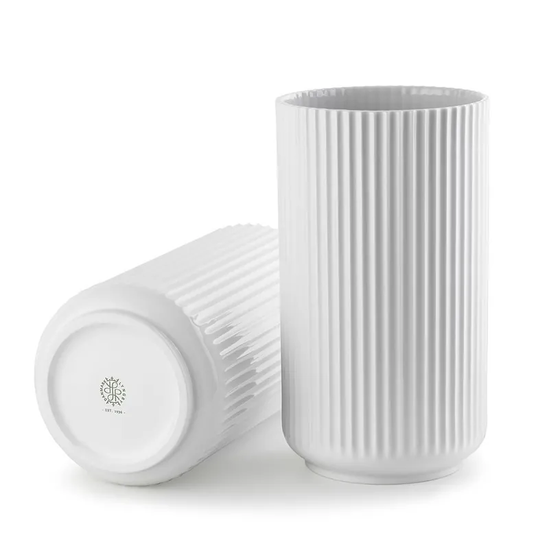 Lyngby Porcelain LYNGBY Wazon do Kwiatów 31 cm Biały Promocja