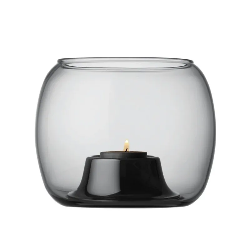 Wybór klientów Iittala KAASA Świecznik Tealight - Szary Grey