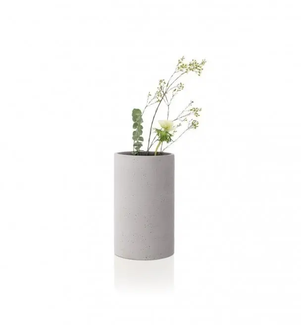 Nowy Blomus COLUNA Wazon do Kwiatów 20 cm / Jasnoszary