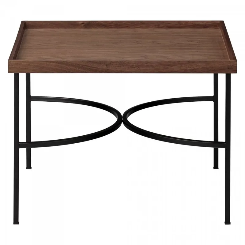 Oferta AYTM - UNITY Stolik Kawowy Czarny - Blat z Drewna Orzechowego