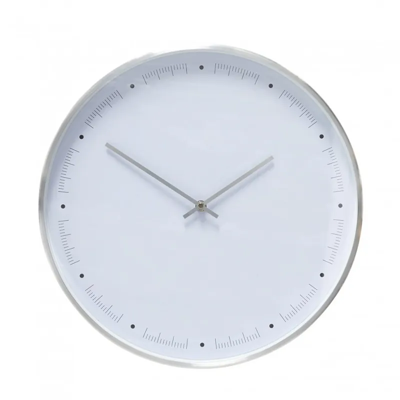 Hübsch CLOCK Zegar Ścienny 40 cm / Srebrny Sprawdź teraz