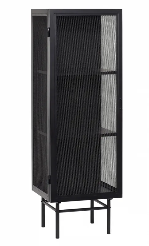 Hübsch NORDIC Witryna Metalowa 150 cm / Czarna Obniżka ceny