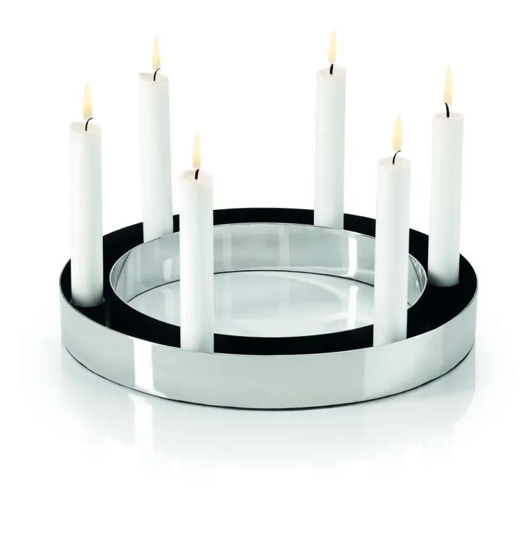 Philippi RING Świecznik Adwentowy 30 cm Srebrny Okazja