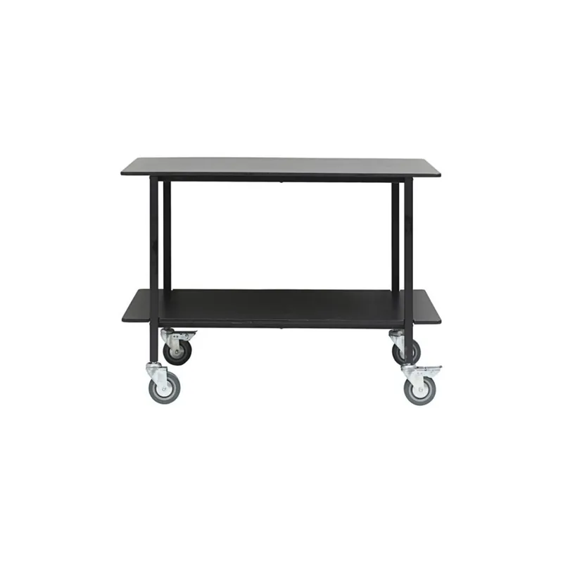 Niska cena House Doctor VENE Regał na Kółkach 70 cm Czarny