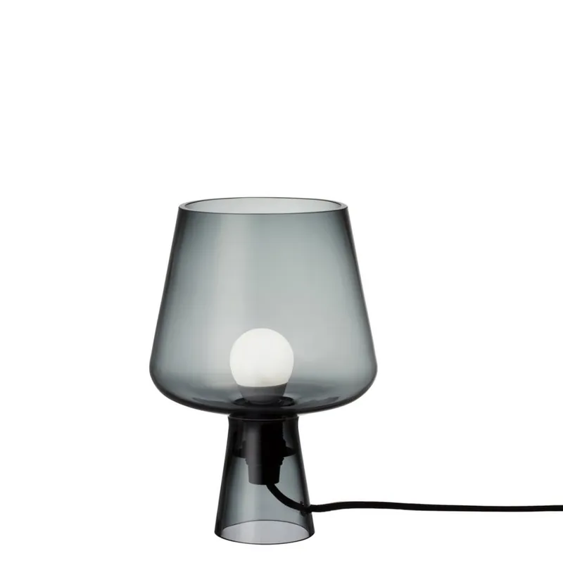 Kup online Iittala LEIMU Lampa Stołowa Szklana 24 cm / Szara