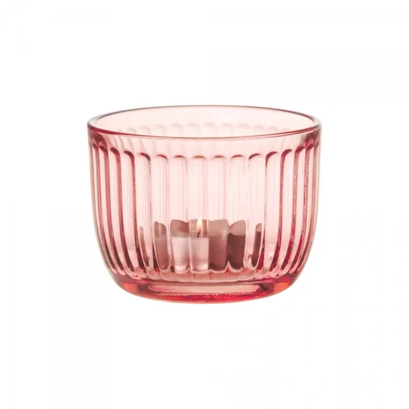 Iittala RAAMI Świecznik Tealight / Różowy Oferta czasowa