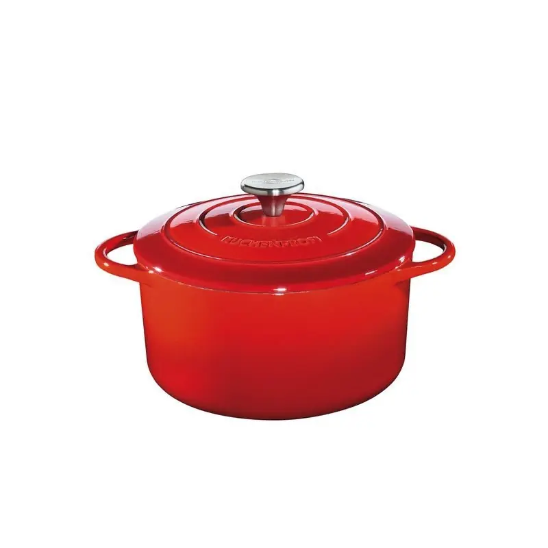 Küchenprofi PROVENCE Garnek Żeliwny z Pokrywką 24 cm Czerwony Kup teraz