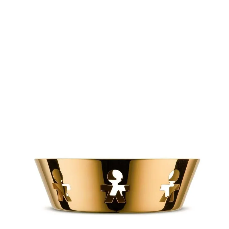 Alessi GIROTONDO Kosz na Owoce 18 cm Złoty Sprawdź teraz