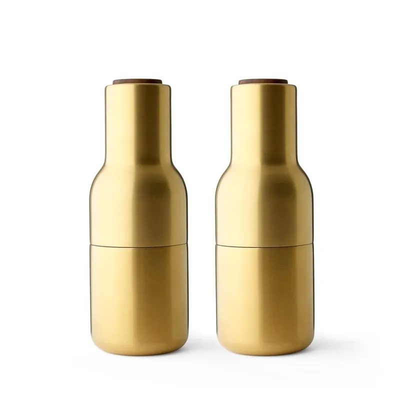 Bestseller Menu BOTTLE Młynek do Soli i Pieprzu / Stalowy Złoty