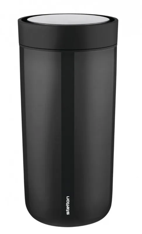 Stelton TO GO CLICK Stalowy Kubek Termiczny 400 ml Czarny Hit cenowy