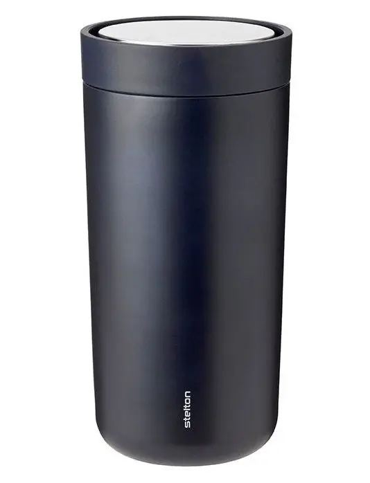 Niska cena Stelton TO GO CLICK Stalowy Kubek Termiczny 400 ml Marine Metalik