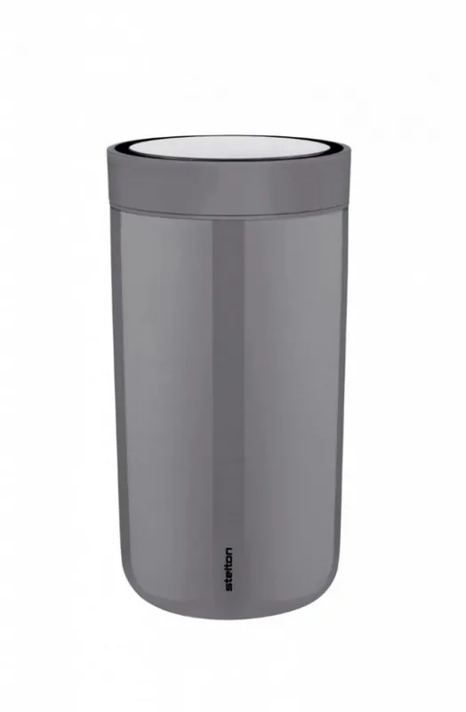 Stelton TO GO CLICK Stalowy Kubek Termiczny 200 ml Szary Granite Grey Ograniczona ilość