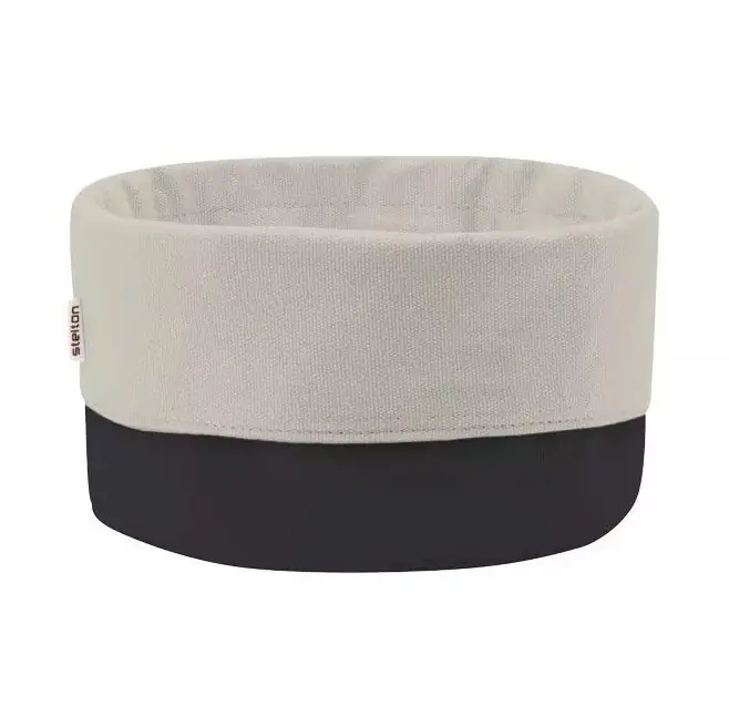 Stelton CLASSIC Bawełniany Chlebak - Pojemnik na Pieczywo - Czarno/Beżowy Rabat