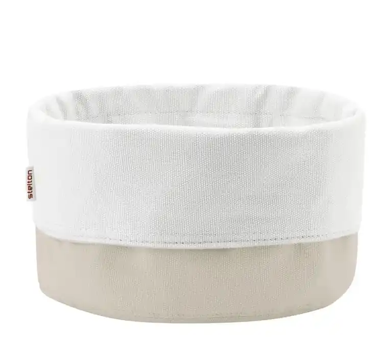 Stelton CLASSIC Bawełniany Kosz na Pieczywo - Chlebak - Beżowo/Biały Wyjątkowa oferta