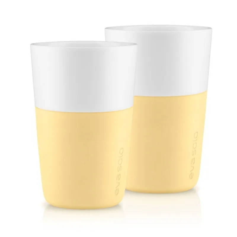 Oferta limitowana Eva Solo CAFFE Kubki do Kawy Latte 360 ml 2 Szt. Żółte