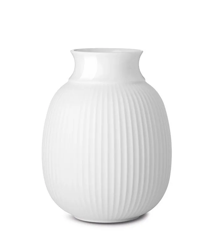 Lyngby Porcelain CURVE Wazon do Kwiatów 12 cm Biały Ostatnie sztuki