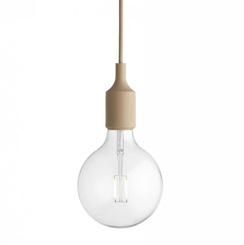 Bestseller Muuto E27 Lampa Żarówka LED - Beige Rose / Beżowo Różowa