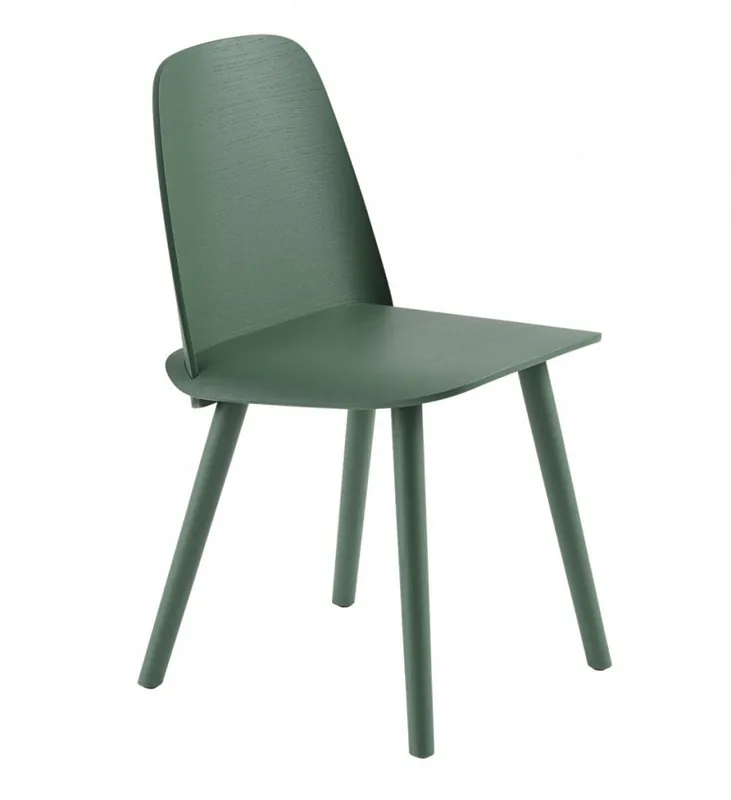 Cena promocyjna Muuto NERD Krzesło Drewniane - Zielone