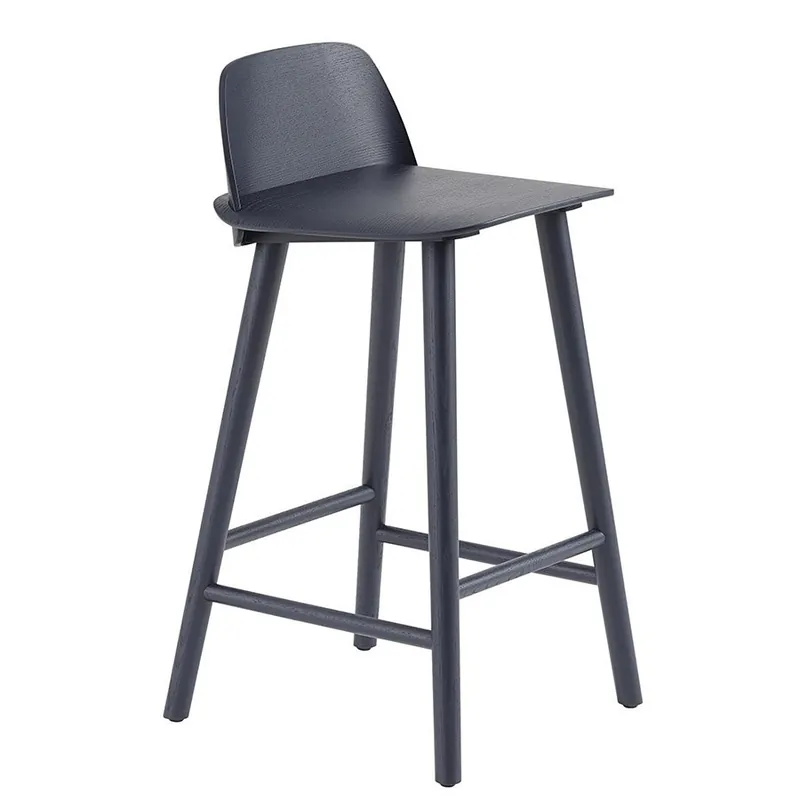 Muuto NERD Hoker - Krzesło Barowe 79 cm Granatowy Midnight Blue Hit sprzedaży