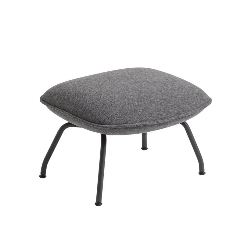 Muuto DOZE Podnóżek Tapicerowany - Antracytowy/Nogi Czarne Cena promocyjna