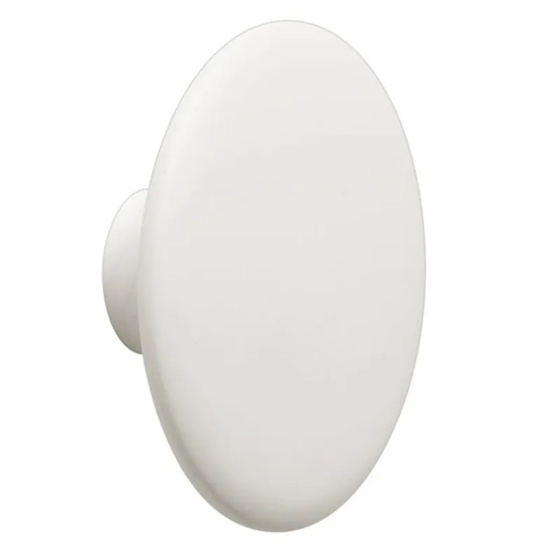 Muuto DOTS Wieszak Drewniany L 17 cm Biały - Brudna Biel Rabat