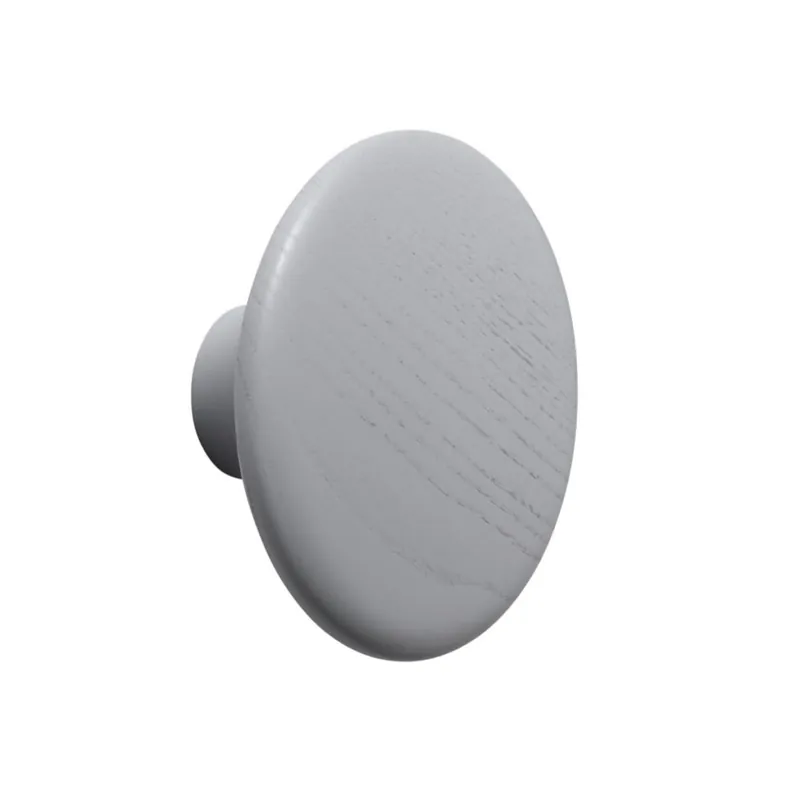 Super okazja Muuto DOTS Wieszak Drewniany M - 13 cm Szary