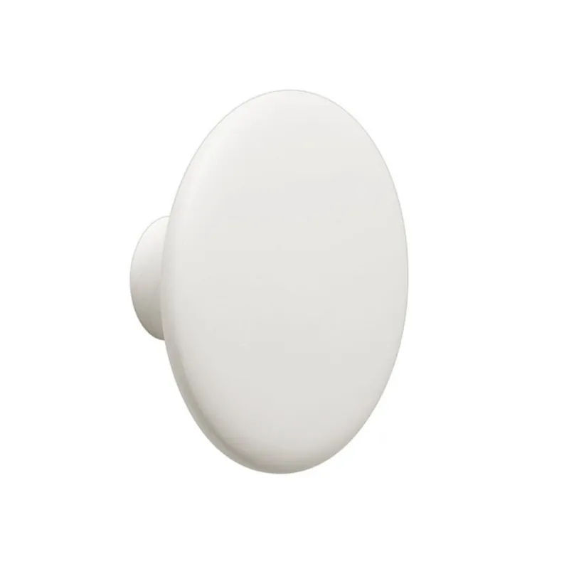 Hit cenowy Muuto DOTS Wieszak Drewniany M - 13 cm Biały - Brudna Biel