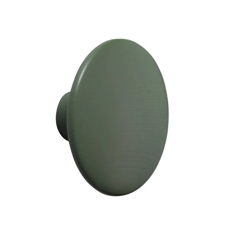 Oferta limitowana Muuto DOTS Wieszak Drewniany S - 9 cm Zielony Dusty Green