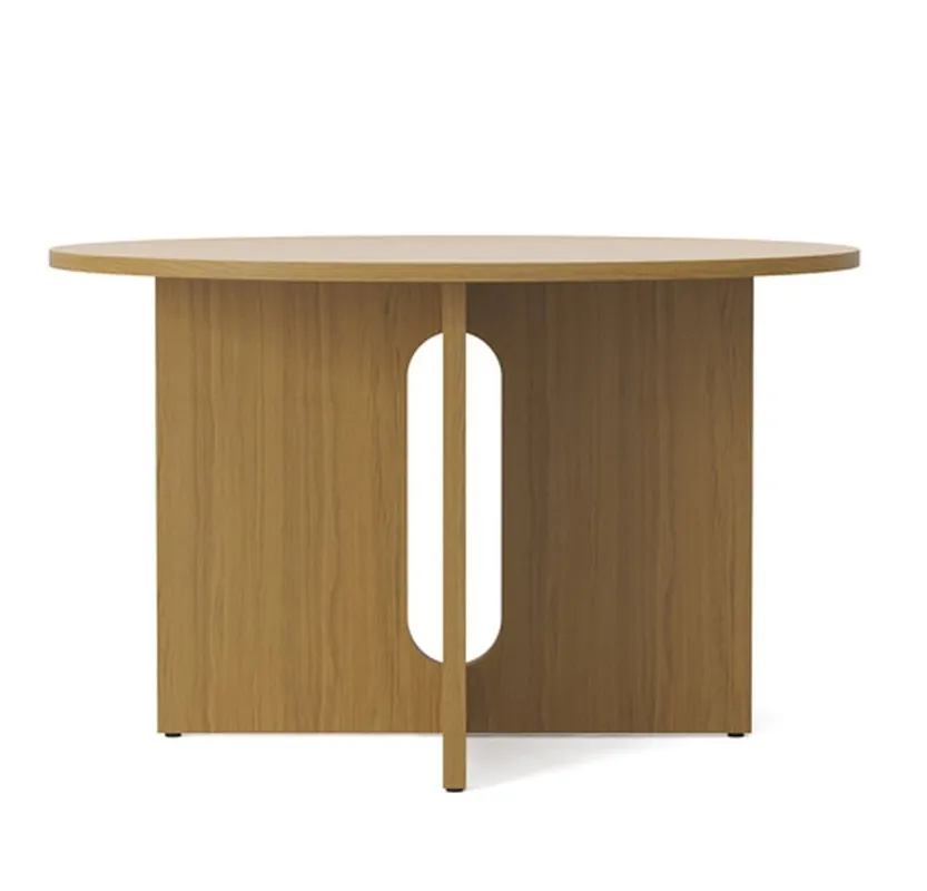 Wyjątkowa oferta Menu ANDROGYNE Stół Okrągły 120 cm Naturalny Dąb/ Blat Dębowy