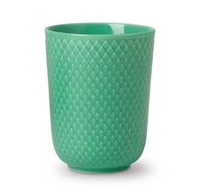 Lyngby Porcelain RHOMBE COLOR Kubek bez Ucha 330 ml Zielony Cena promocyjna