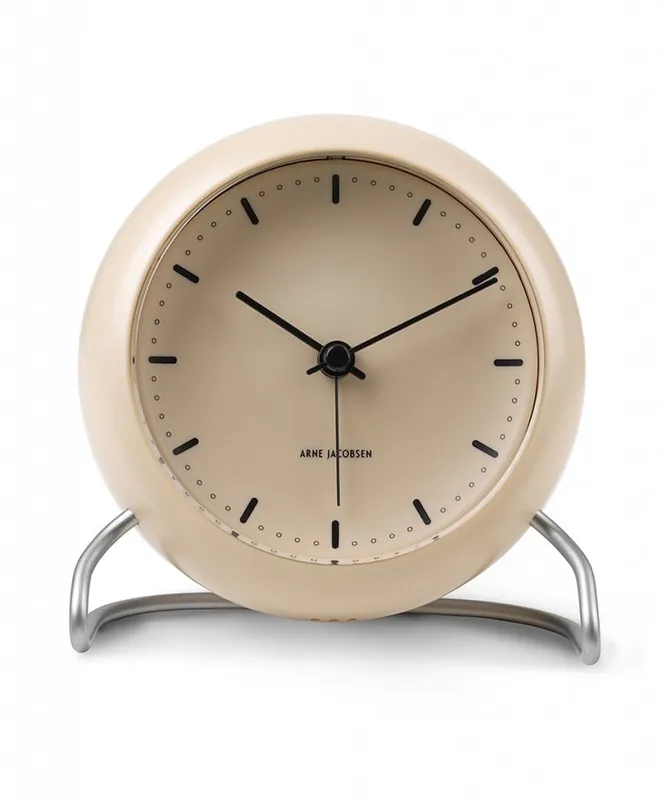 Bestseller Rosendahl ARNE JACOBSEN Zegarek Stołowy - Budzik Beżowy SANDY BEIGE