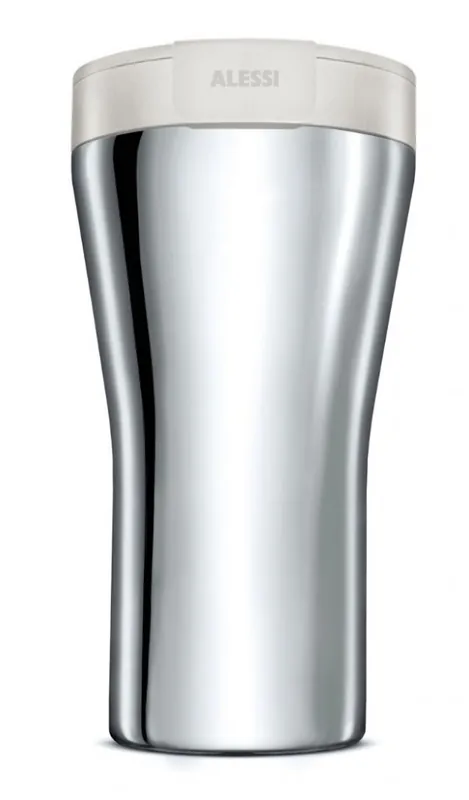 Bestseller Alessi CAFFA Stalowy Kubek Termiczny 400 ml / Biały