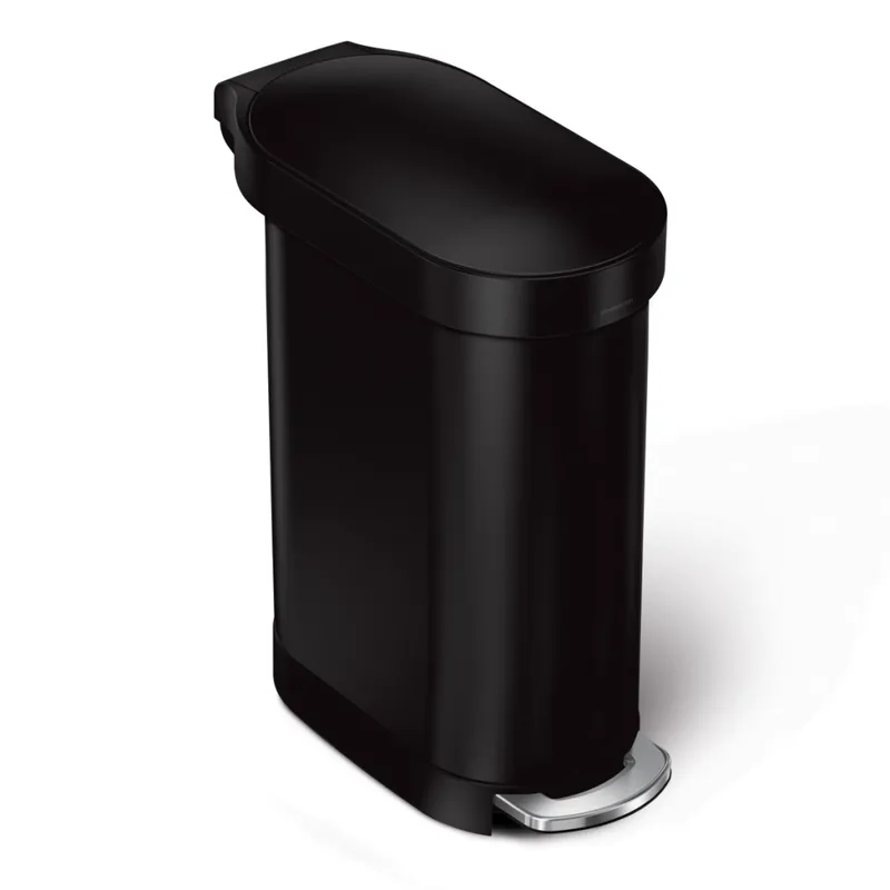 simplehuman SLIM Kosz na Śmieci 45 l Pedałowy / Czarny Mat Super okazja