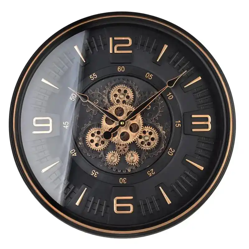 RAMSEY Zegar 50cm z ruchomym mechanizmem 50x50x6,5cm Rabat