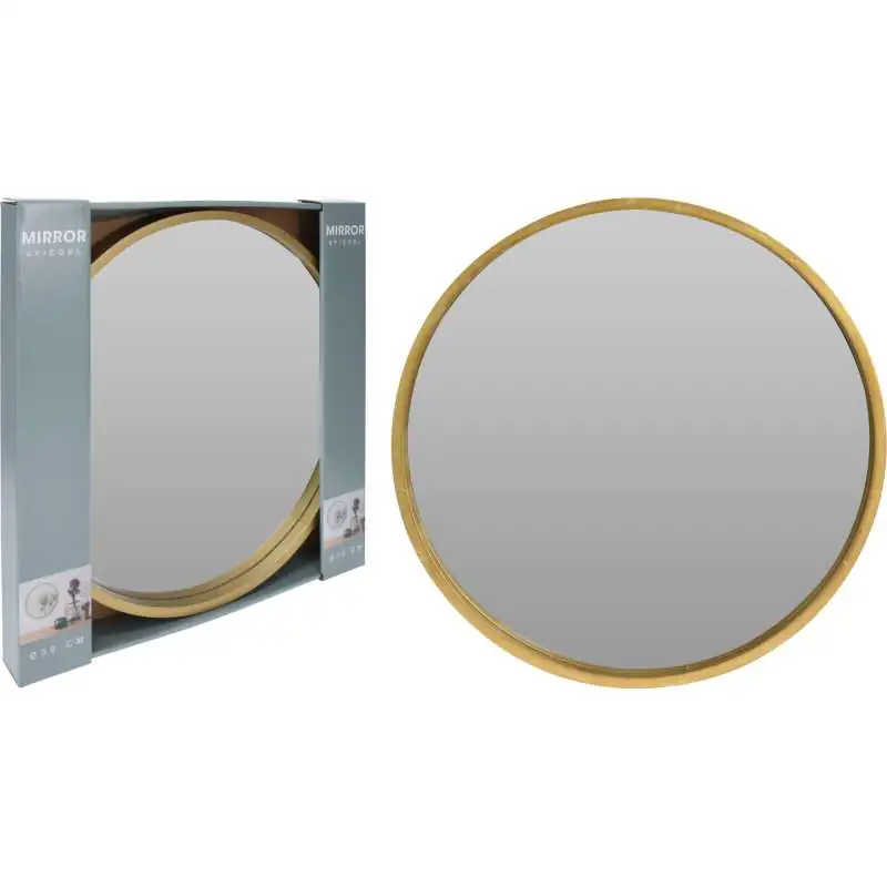 LUSTRO OKRĄGŁE 30CM ZŁOTE Ostatnie sztuki