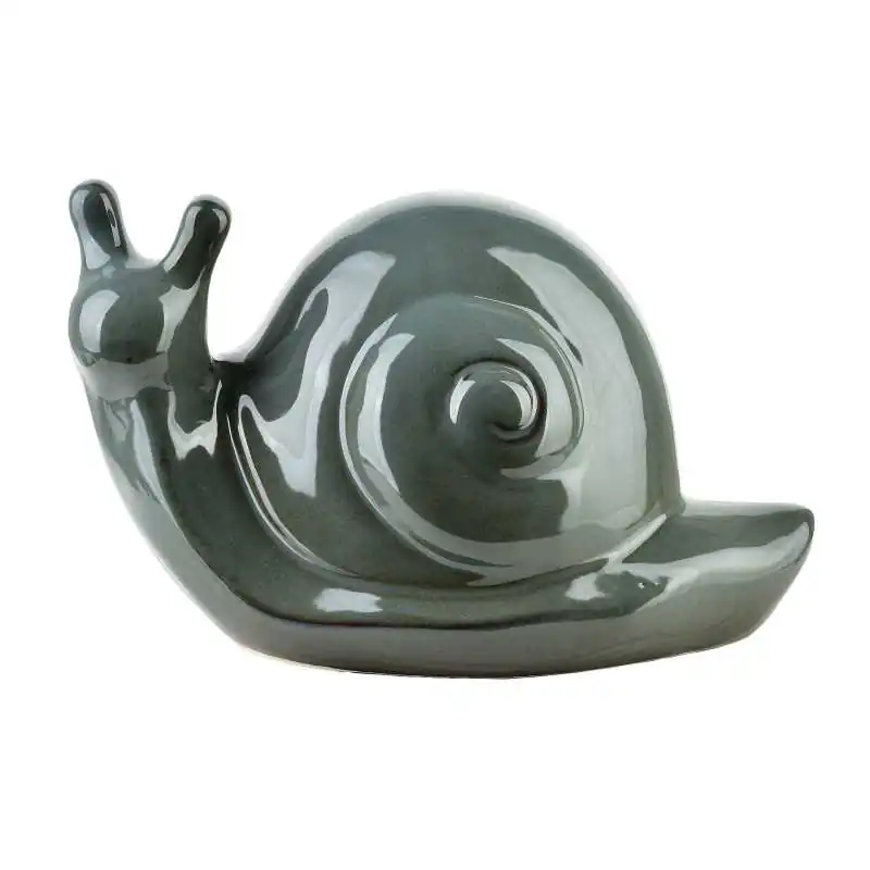 MAVE BLUE Figura ślimak ceramiczny 25x14,5x15 cm AW25 Hit sprzedaży