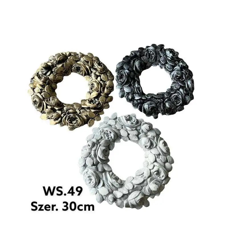 Figura wianek 30x30x3cm złoty Promocja