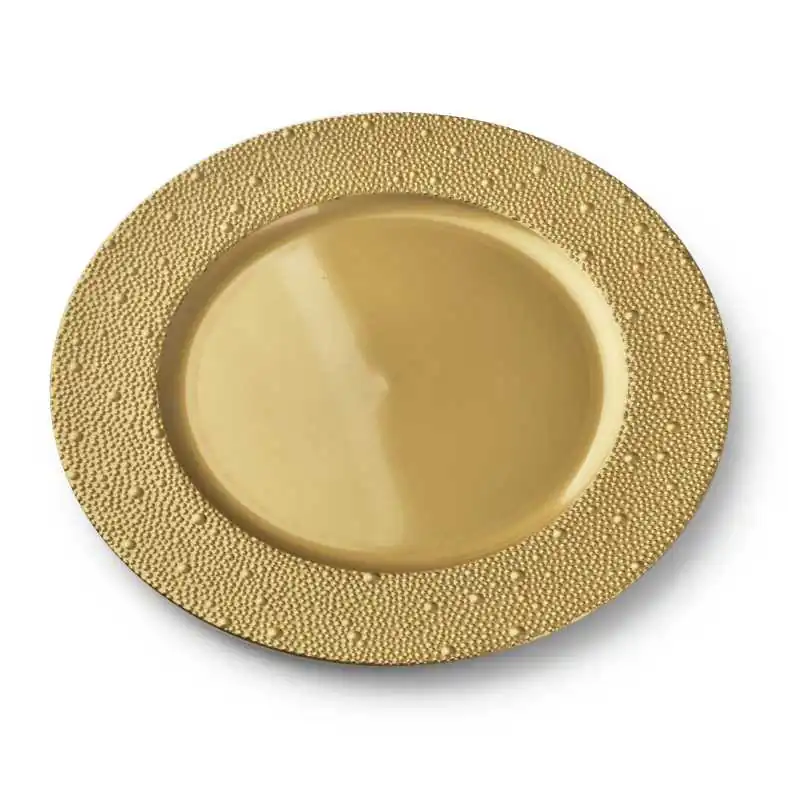 Hit cenowy BLANCHE GOLD Podtalerz artykuł dekoracyjny 33xh2cm