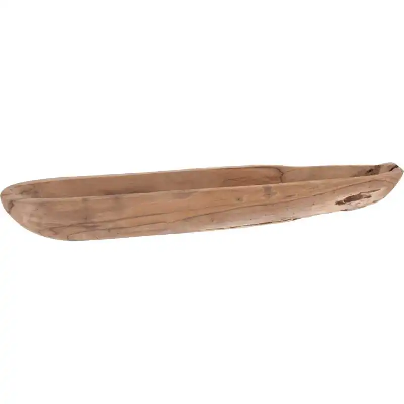 PÓŁMISEK DREWNO TEAK 70X12X7CM Cena promocyjna