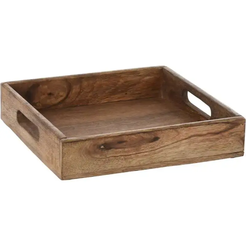 Dostępne od ręki TACA DO SERWOWANIA DREWNO MANGO 30x30xh5,5cm