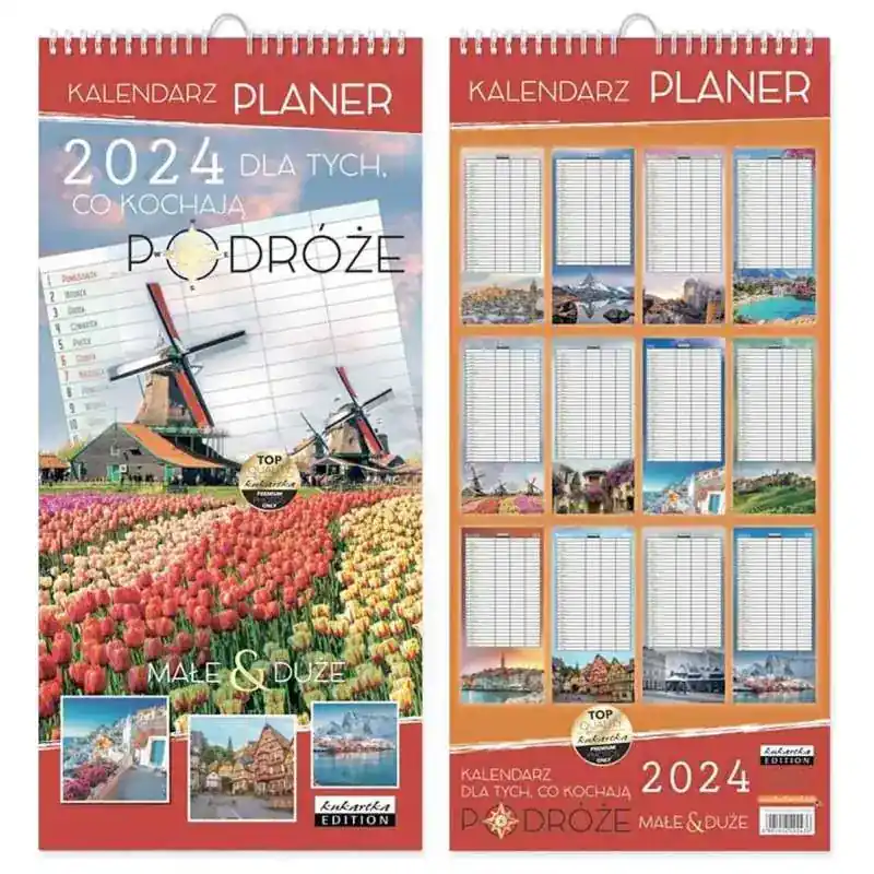 Kalendarz Planer PODRÓŻE 2026 Szybka dostawa