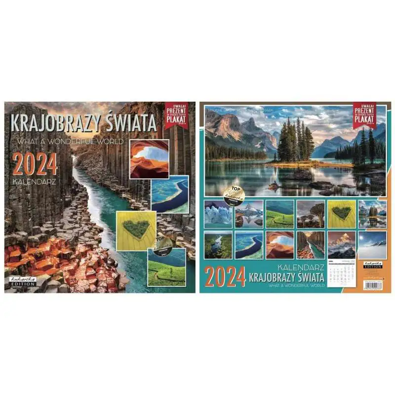 Kalendarz Classic Q KRAJOBRAZY ŚWIATA 2026 Tylko dziś