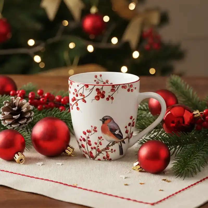 Kubek duży porcelanowy DUO CHRISTMAS BIRDS 1000 ml Oferta
