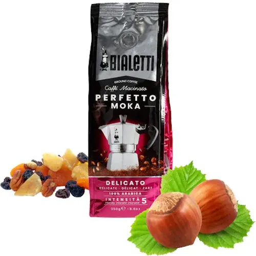 Darmowy zwrot BIALETTI Perfetto Moka Delicato 250g -włoska kawa mielona